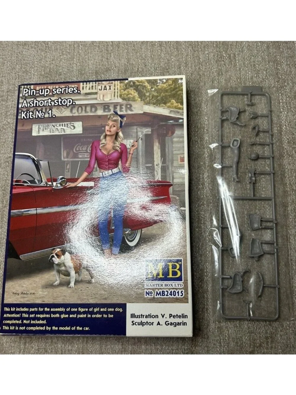 Master Box MB24015 – Figurine Pin-Up Series, A Short Stop, Kit No. 1 1/24 Scale